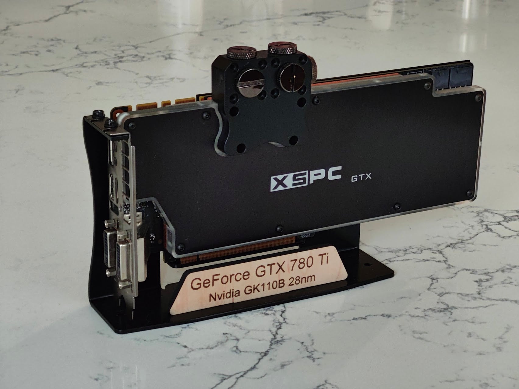 graphics card display case Aluminum GPU Display Stand | Retired Graphics Card Holder