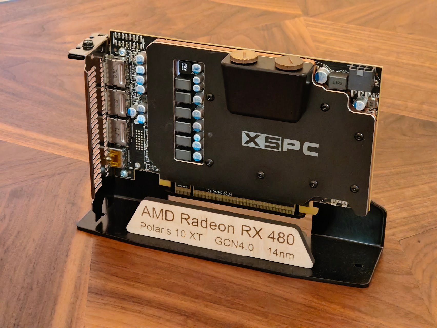 graphics card display case Aluminum GPU Display Stand | Retired Graphics Card Holder